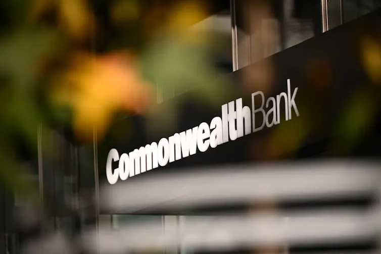 A general view of a Commonwealth Bank branch in Melbourne