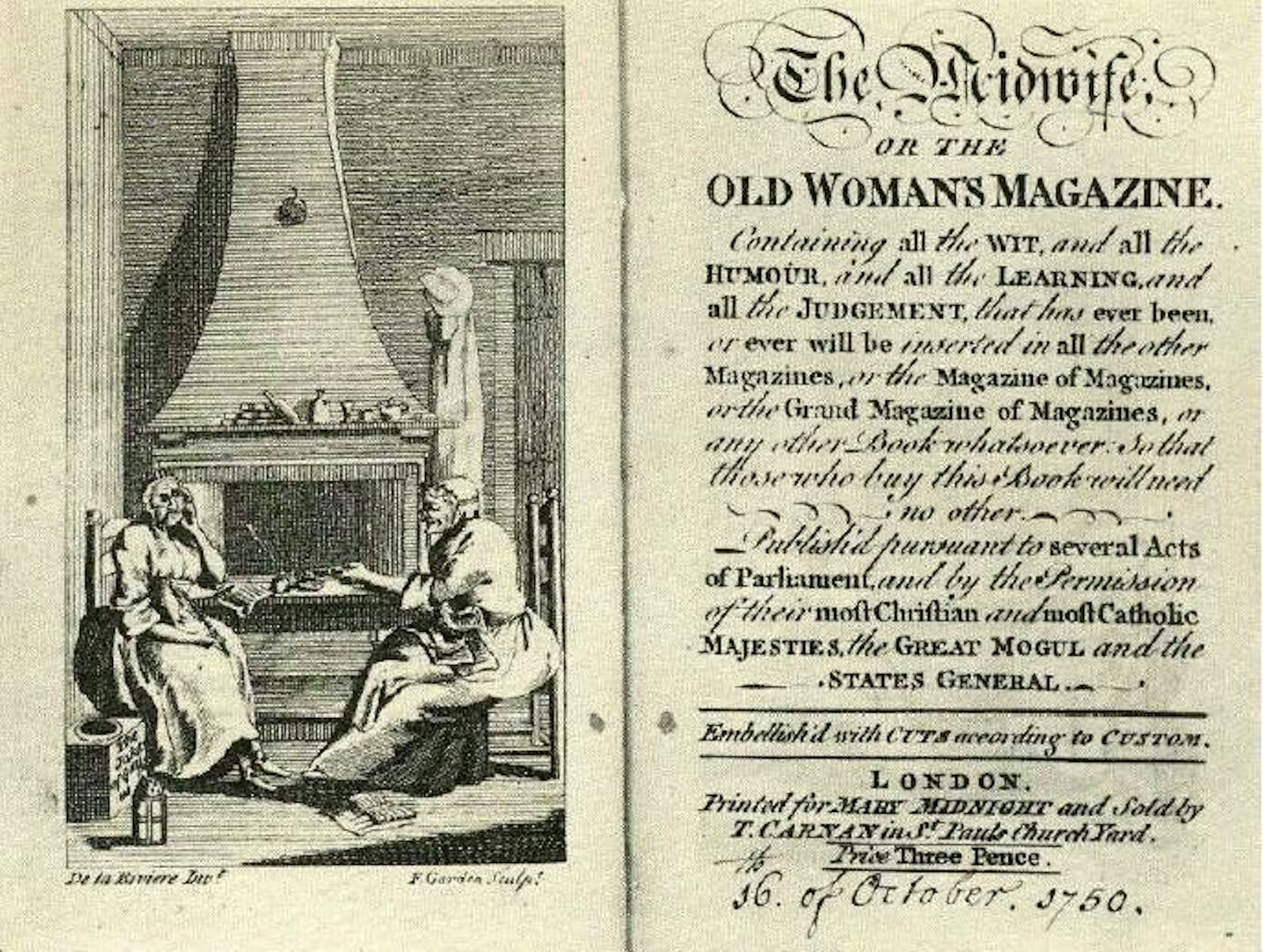 The Midwife's title page.