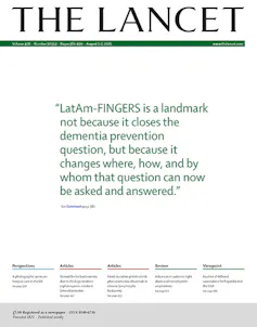 Image shows the cover of The Lancet