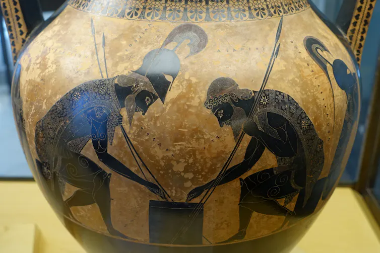 Achilles and Ajax playing dice