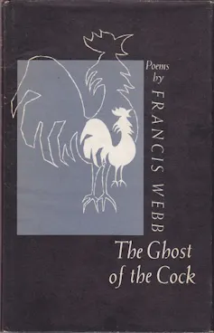 Book cover of The Ghost in the Cock featuring a silhouette of a rooster