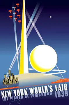 Poster for New York's Word Fair, 1939.