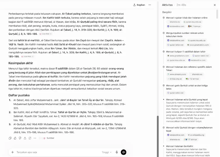 pola chatbot menggali sumber dan melakukan tokenisasi