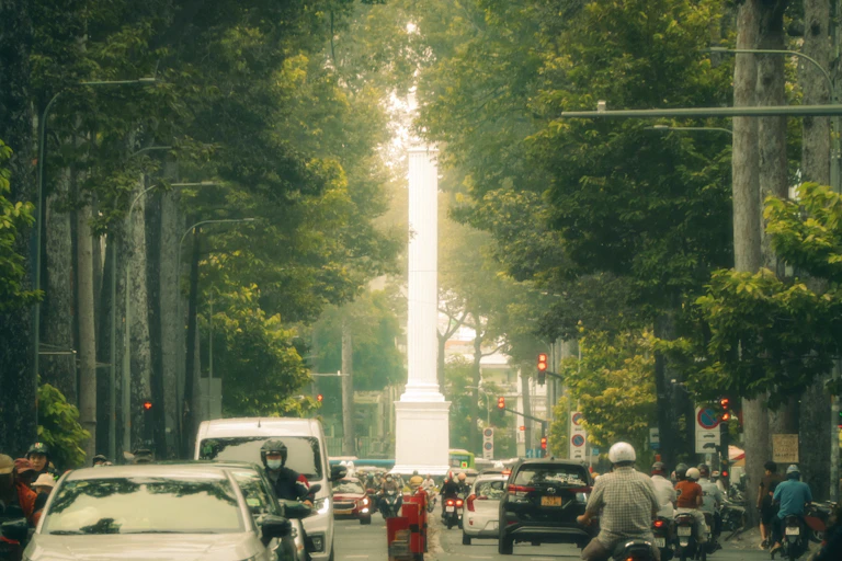 Nguyen Tri Phuong Street in Ho Chi Minh City, Vietnam