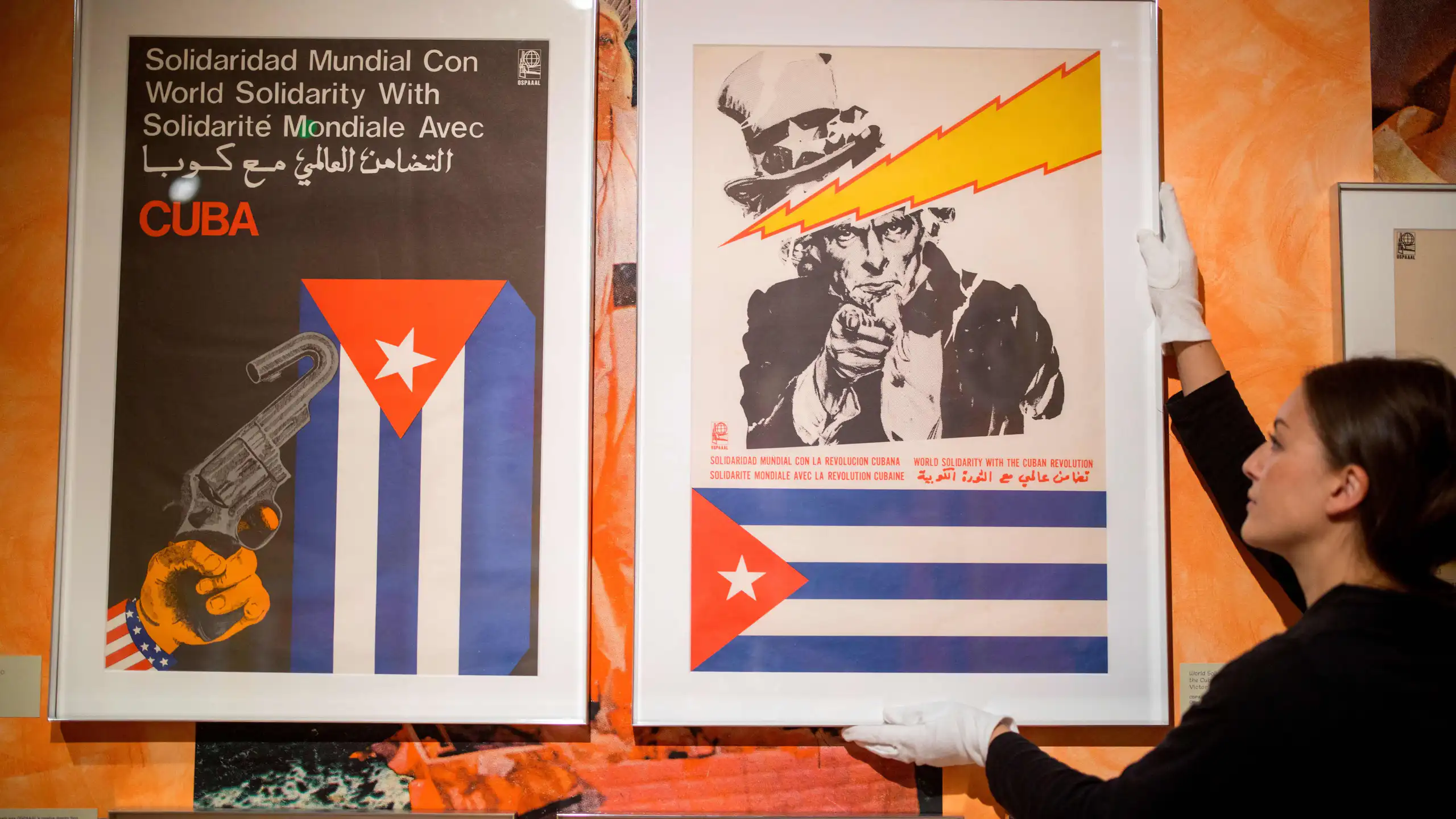 Piece of artwork is featured in an exhibit.