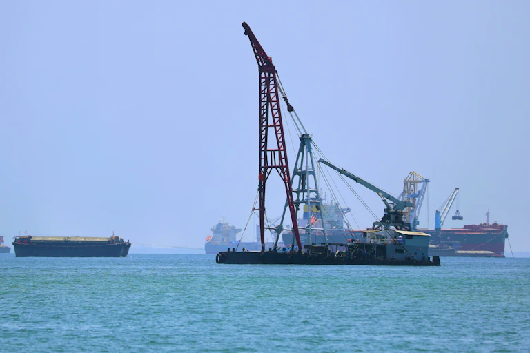 Big ships at sea