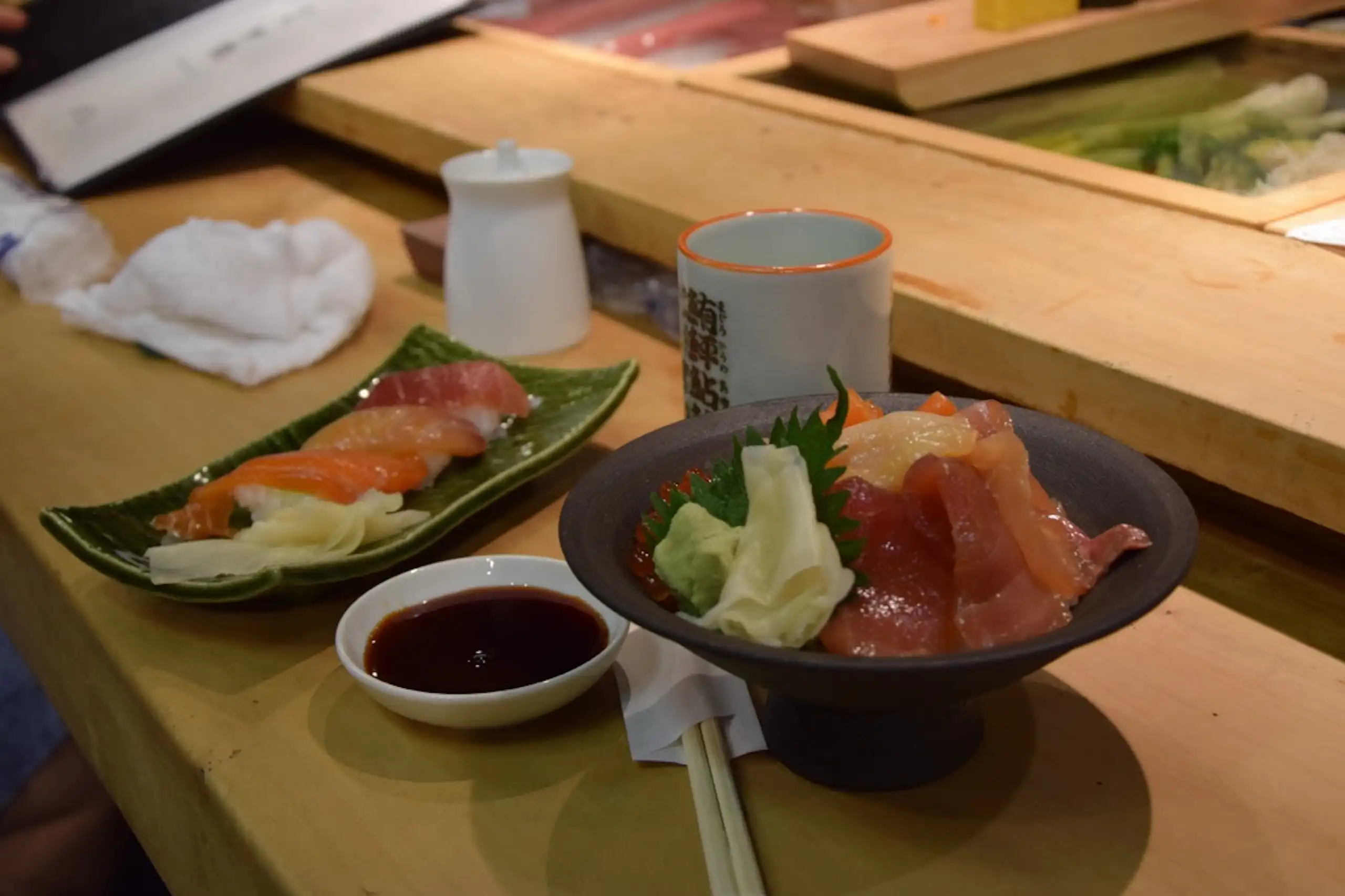 Repas de sushi