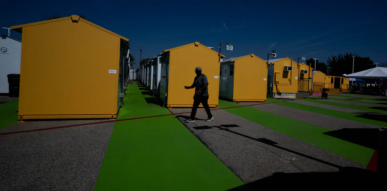 Tiny house villages are increasingly responding to the homeless crisis in America’s fast-growing cities