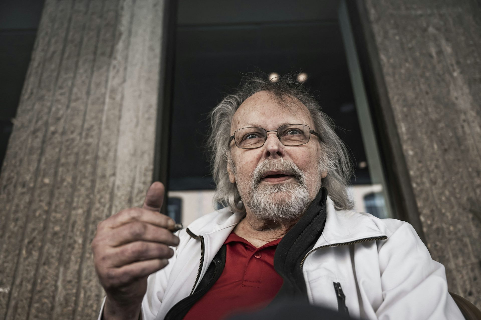 Bank robber Carl Olofsson, taken in 2023.