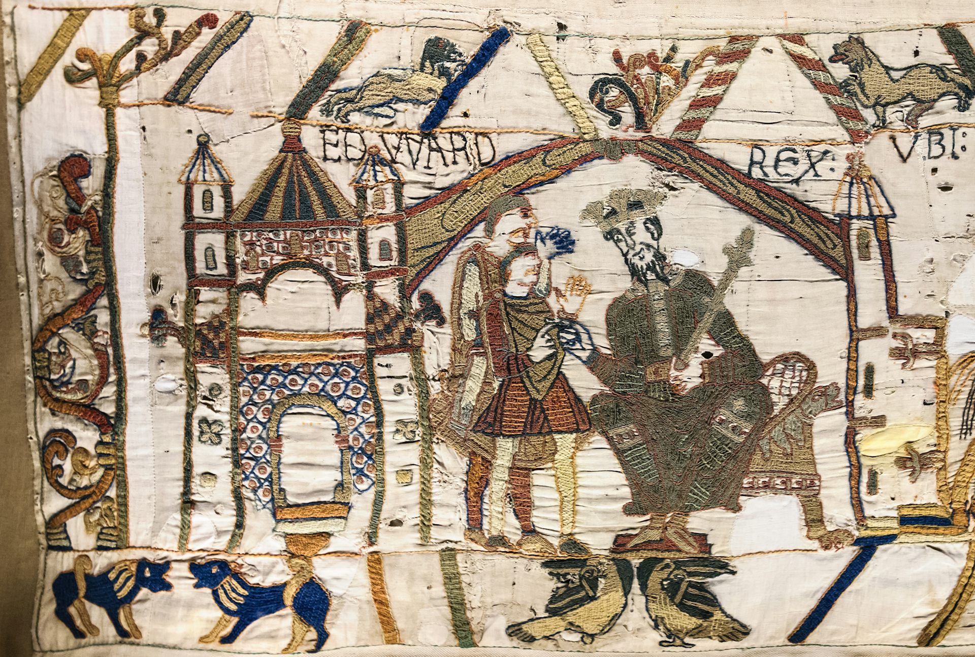 Edward the Confessor, King of England from 1042 until his death in 1066, sending young Harold to Normandy in 1064.