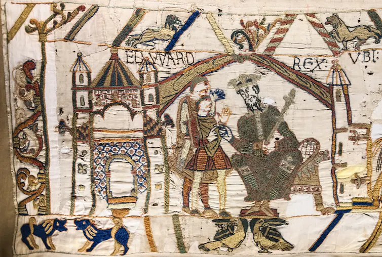 Edward the Confessor, King of England from 1042 until his death in 1066, sending young Harold to Normandy in 1064.