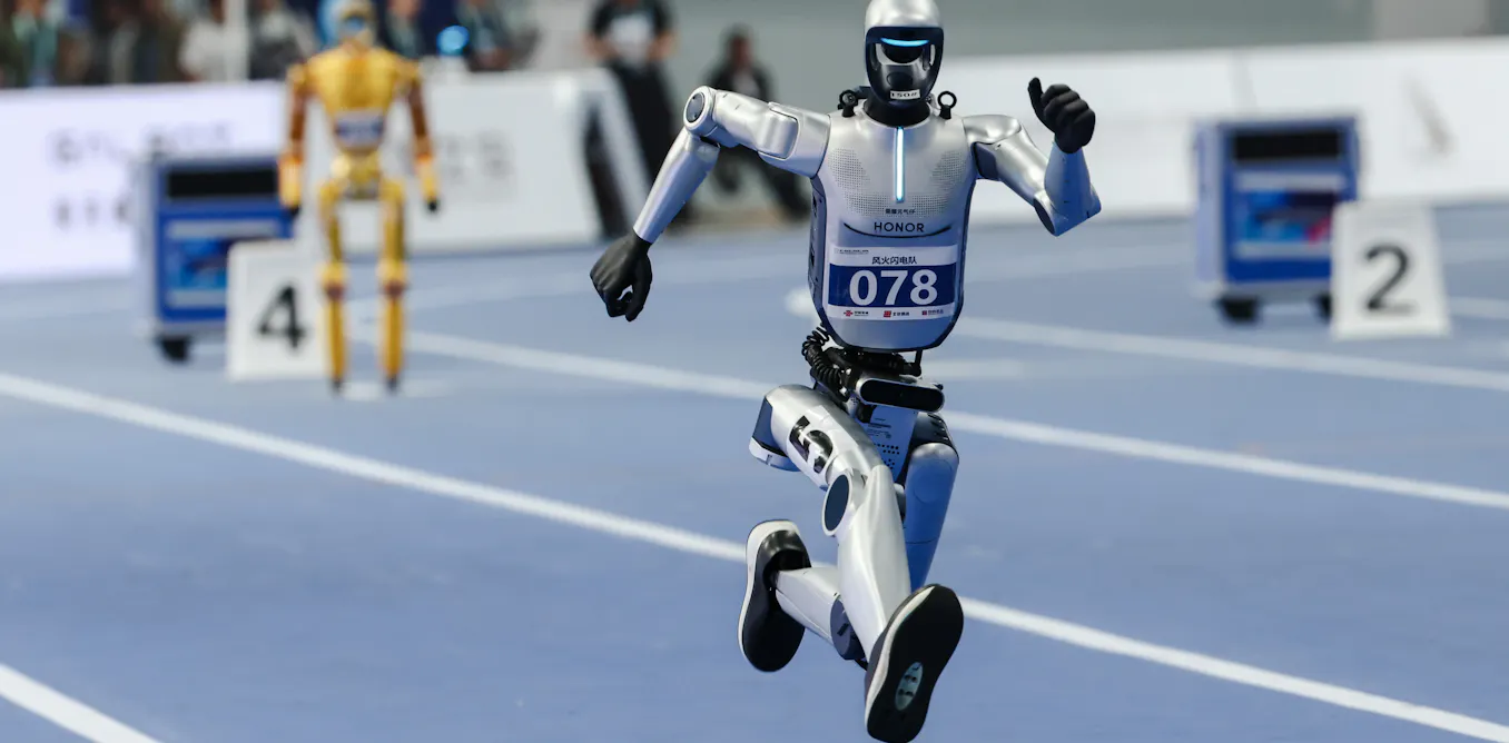 Robots can run faster than elite human sprinters, but are they really athletes? Robots can run faster than elite human sprinters, but are they really athletes?
