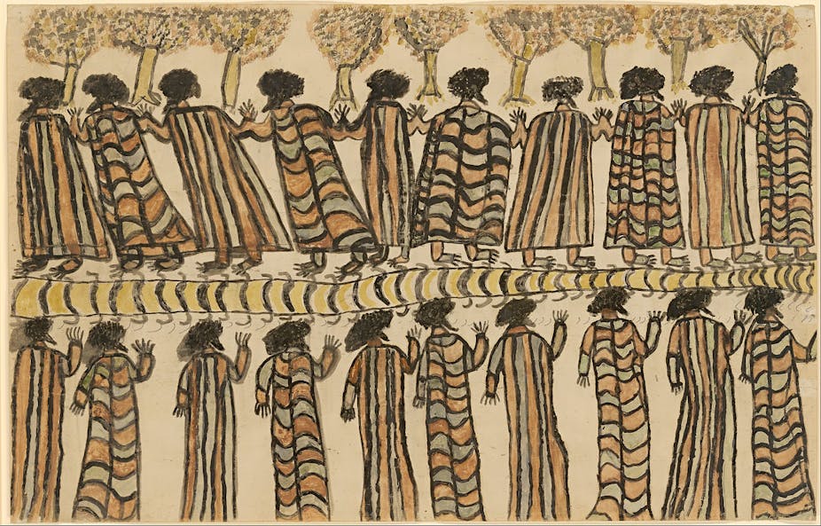Indigenous Australian Aboriginal Print Men's Leggings