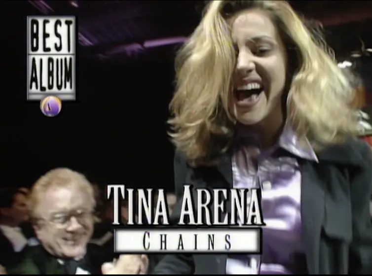 Screen shot: Arena reacts to winning the award.