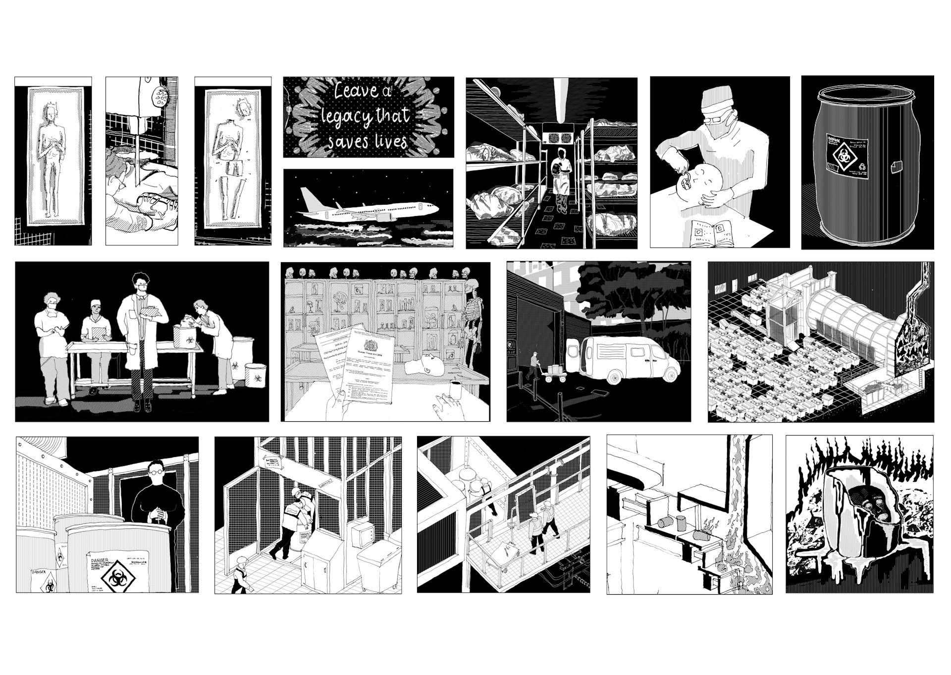 A comicbook strip.