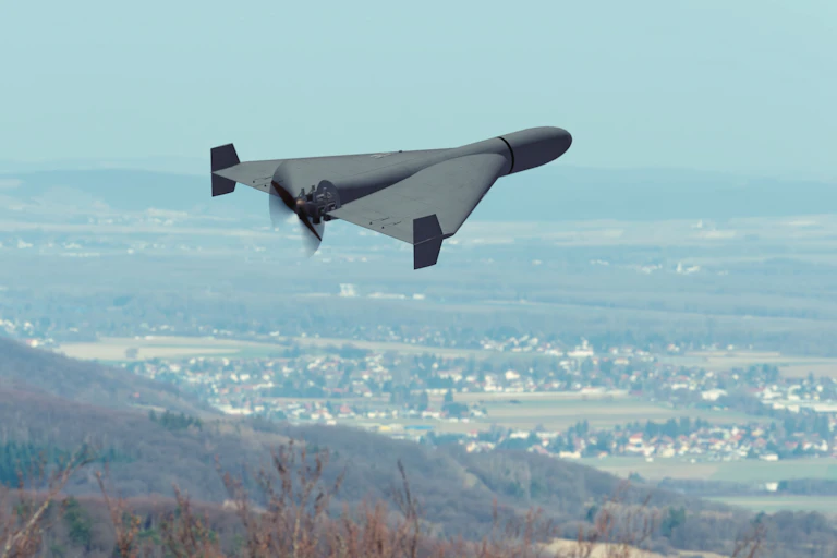 Illustration of one-way military drone.