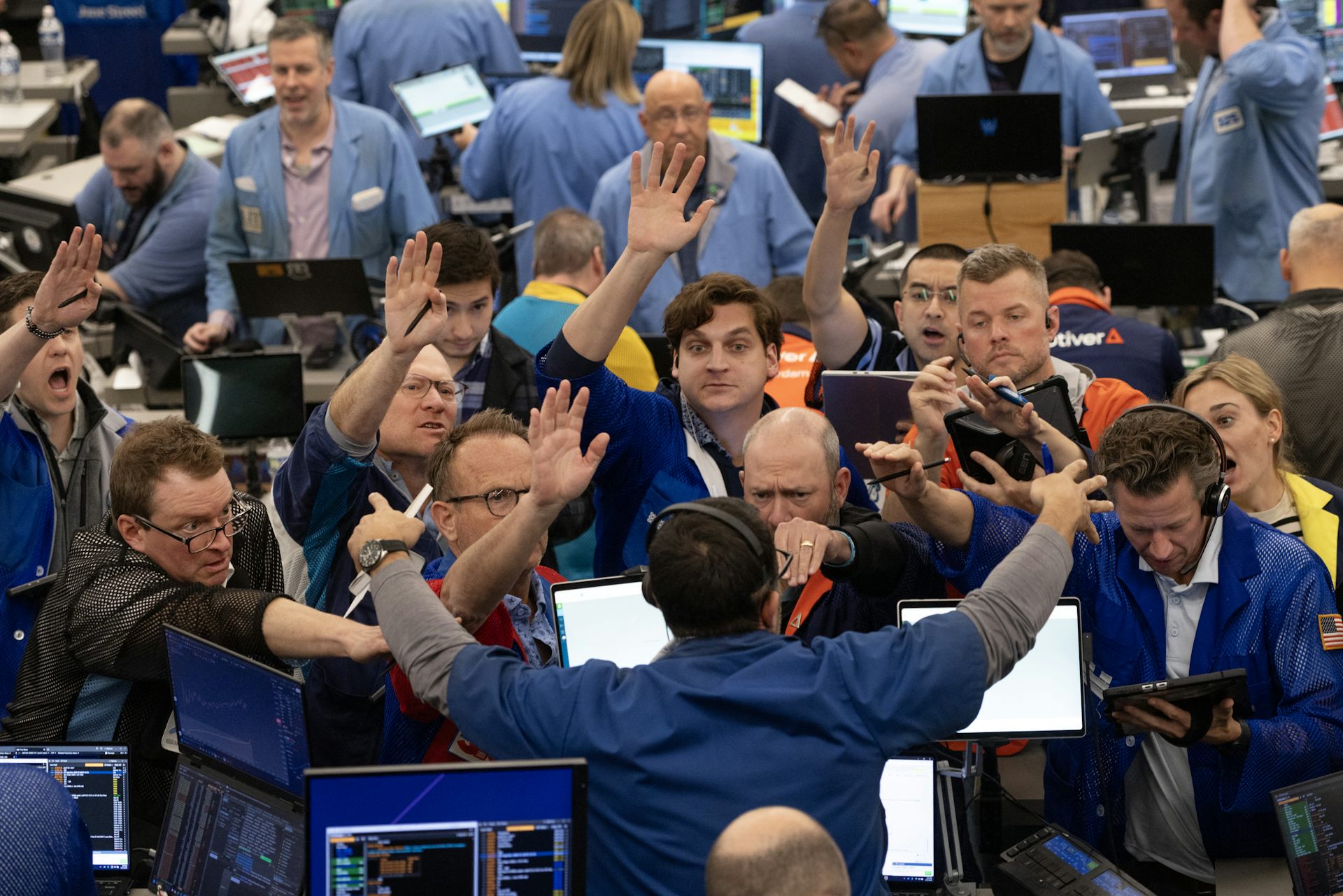 La corbeille de la Bourse de New York.
