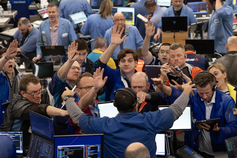 La corbeille de la Bourse de New York.