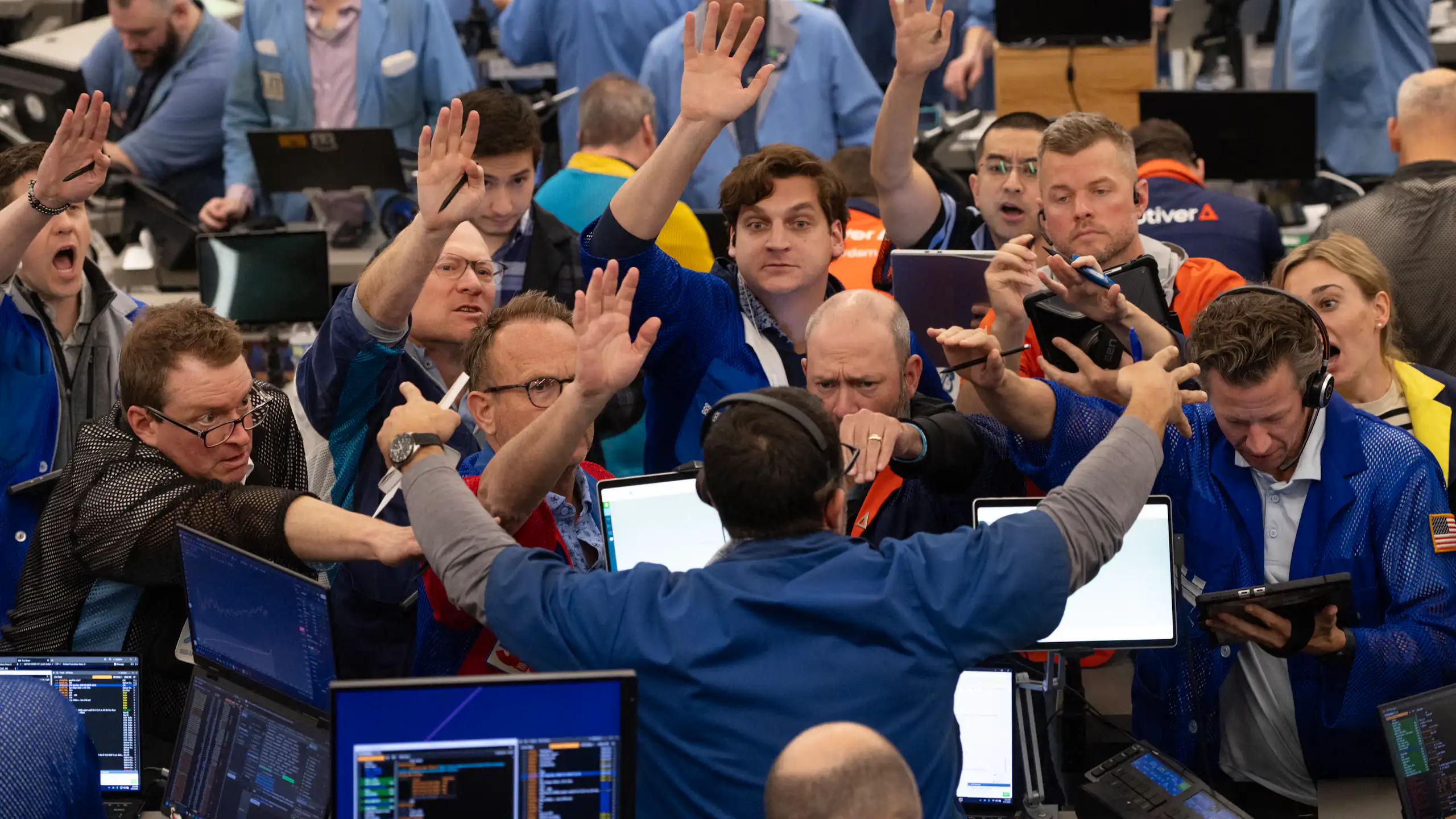 La corbeille de la Bourse de New York.