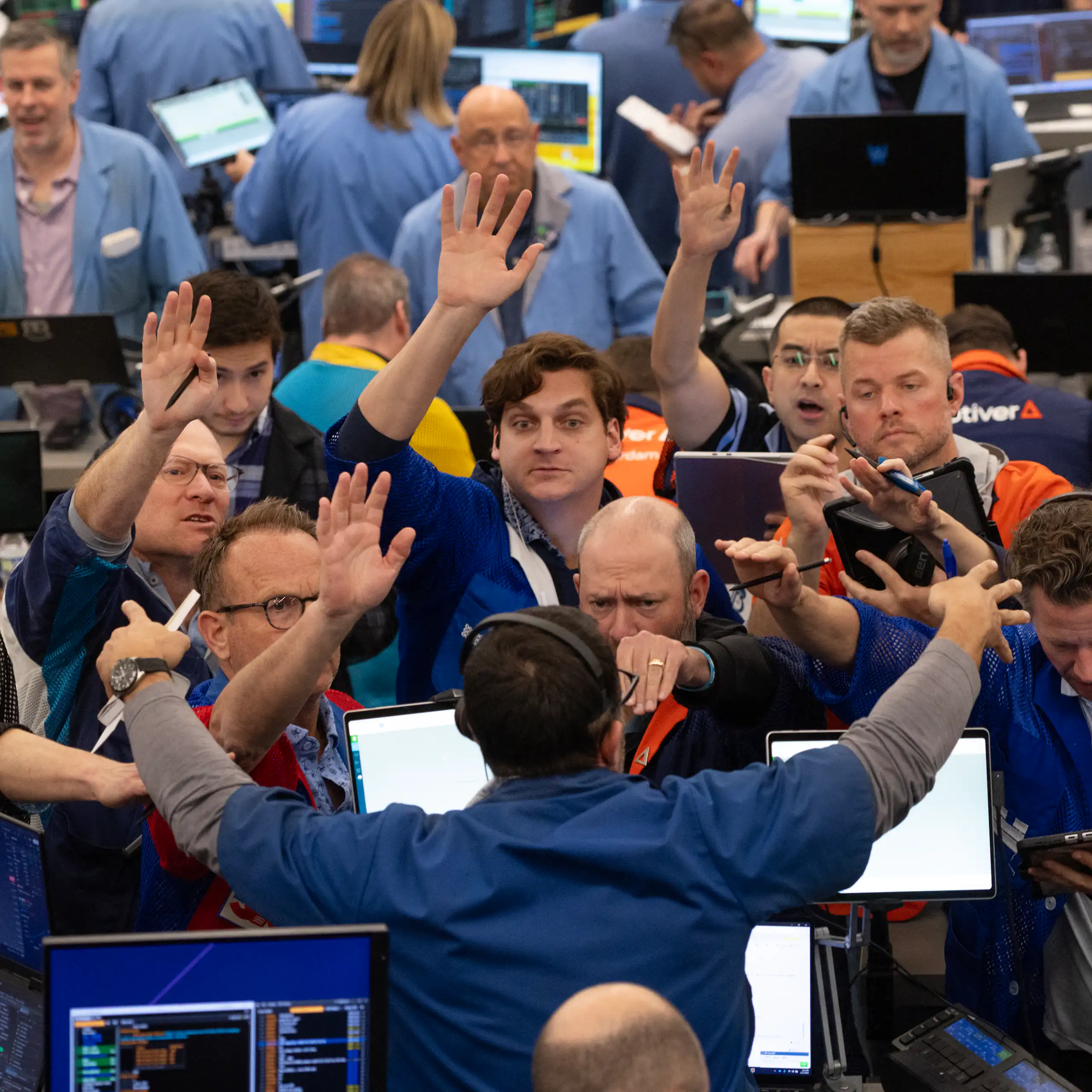 La corbeille de la Bourse de New York.
