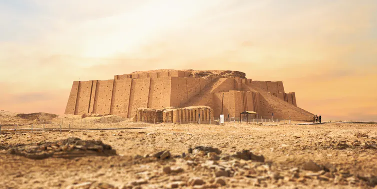 The ziggurat in Ur, Iraq.