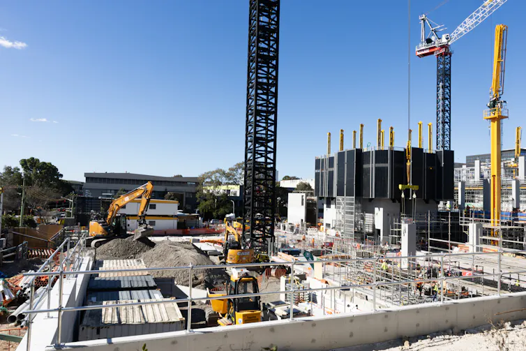 A data centre under construction in Artarmon in Sydney