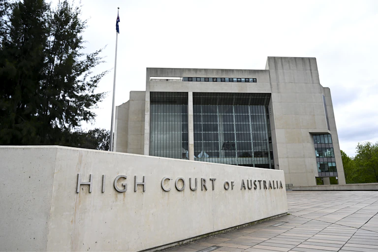 External view of the High Court of Australia building