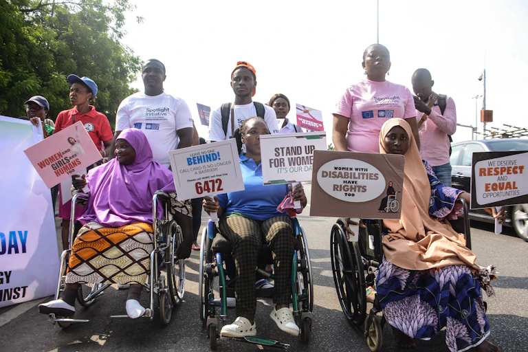 A group of women with disabilities.