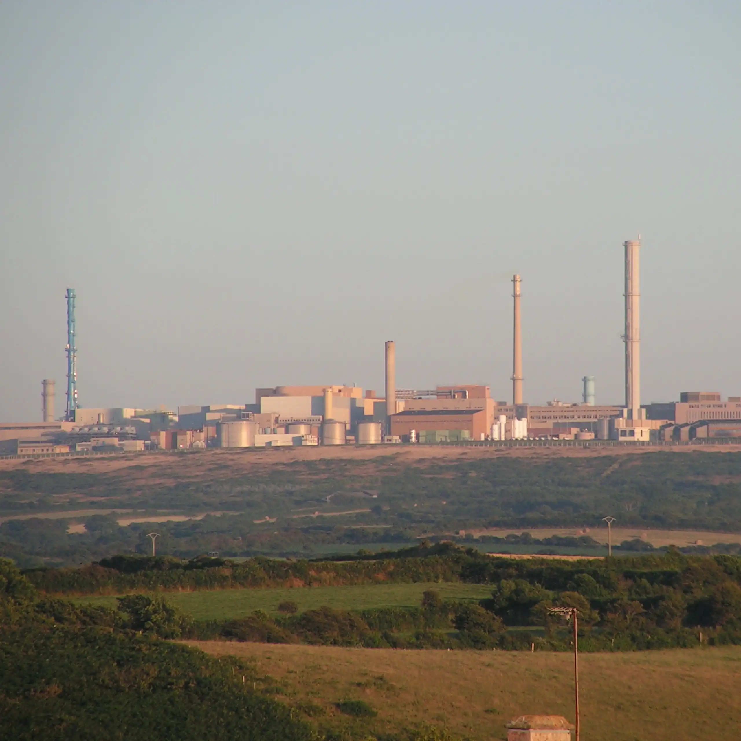 Vue panoramique de l'usine.