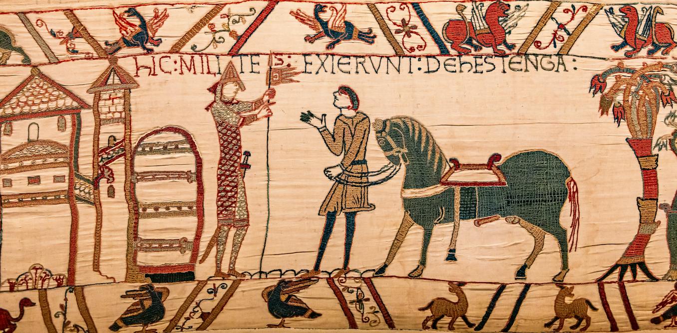 The Bayeux tapestry is really an embroidered comic strip