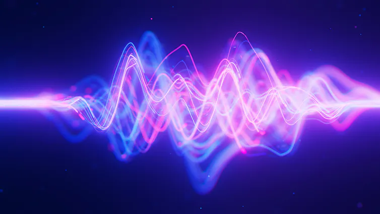 An illustration of overlapping waves
