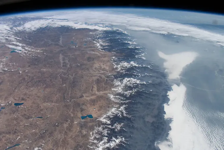 A view of the plateau from space