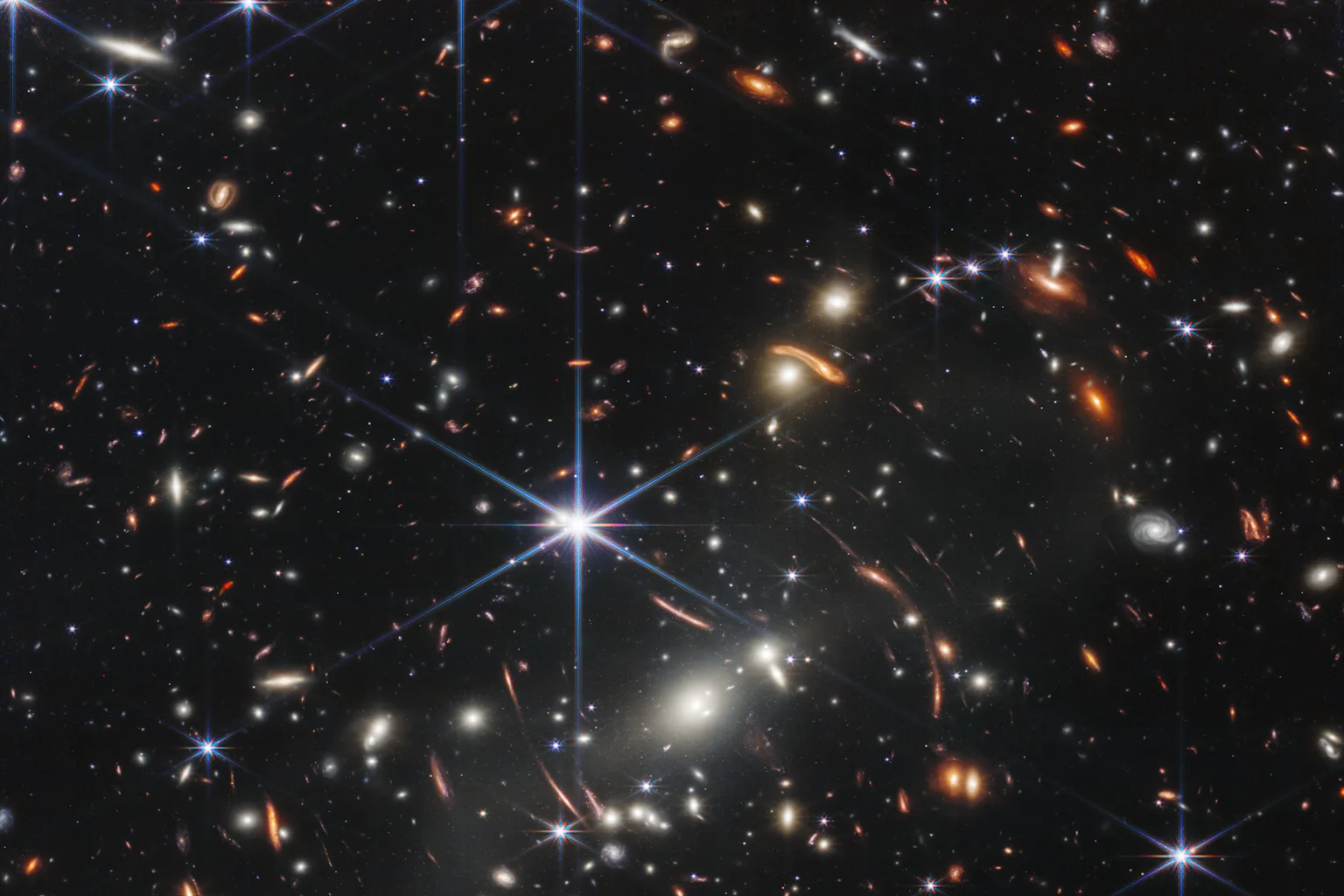 A photo showing thousands of galaxies in a night sky.