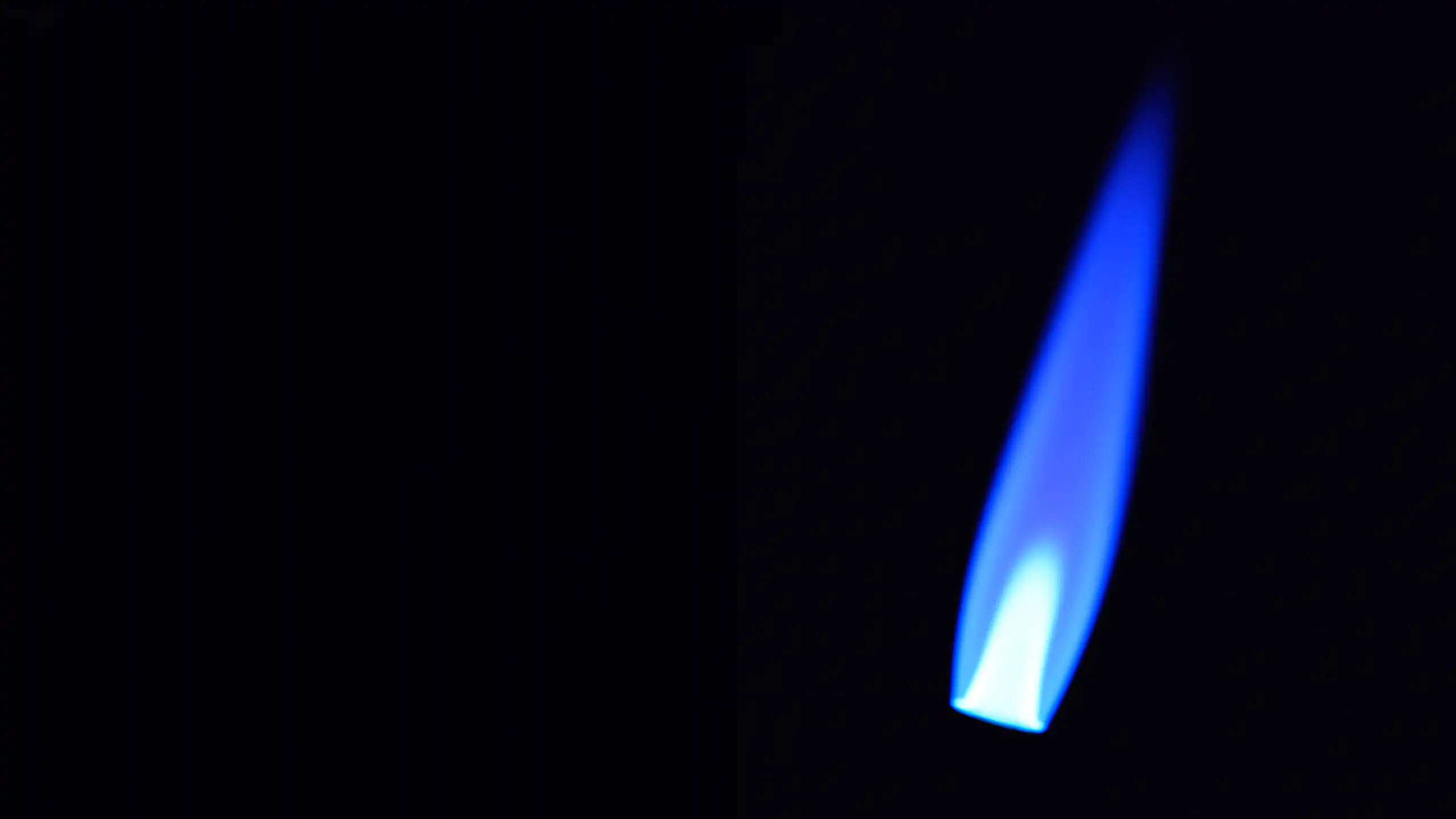 blue flame, natural gas.