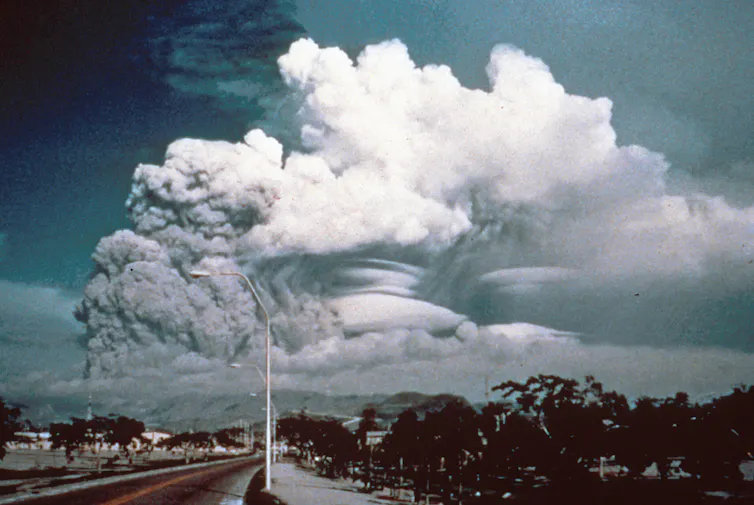large eruption cloud