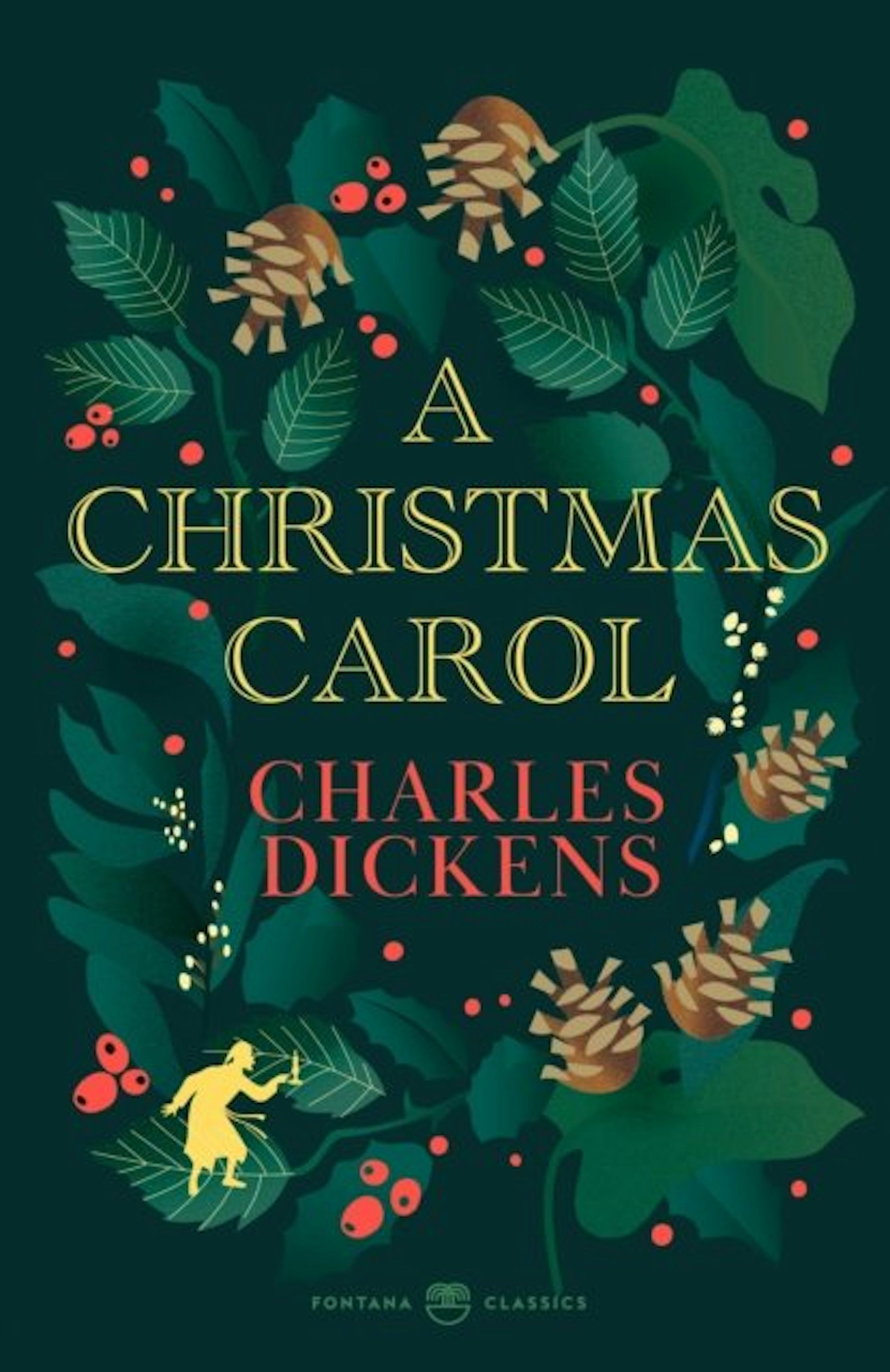 Book cover for A Christmas Carol by Charles Dickens.