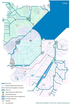 Map of Fenland infrastructure.