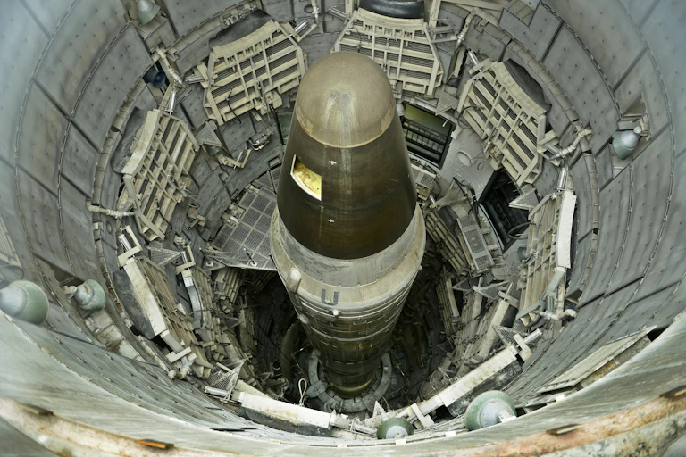 nuclear missile inside a launch silo