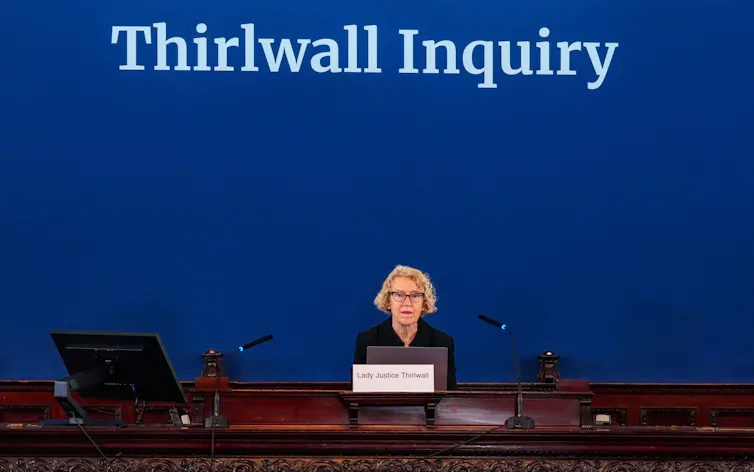 Lady Justice Thirlwall delivers the Thirlwall Inquiry.