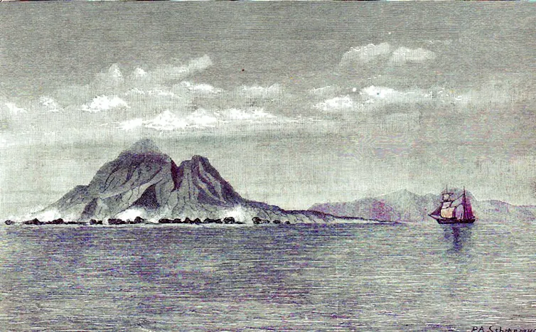 pulau sebesi sebelum letusan krakatau 1883
