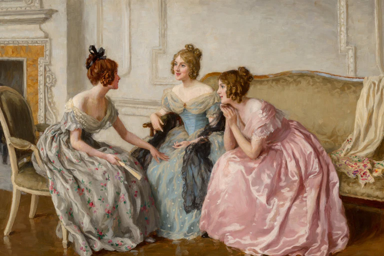 Women gossiping