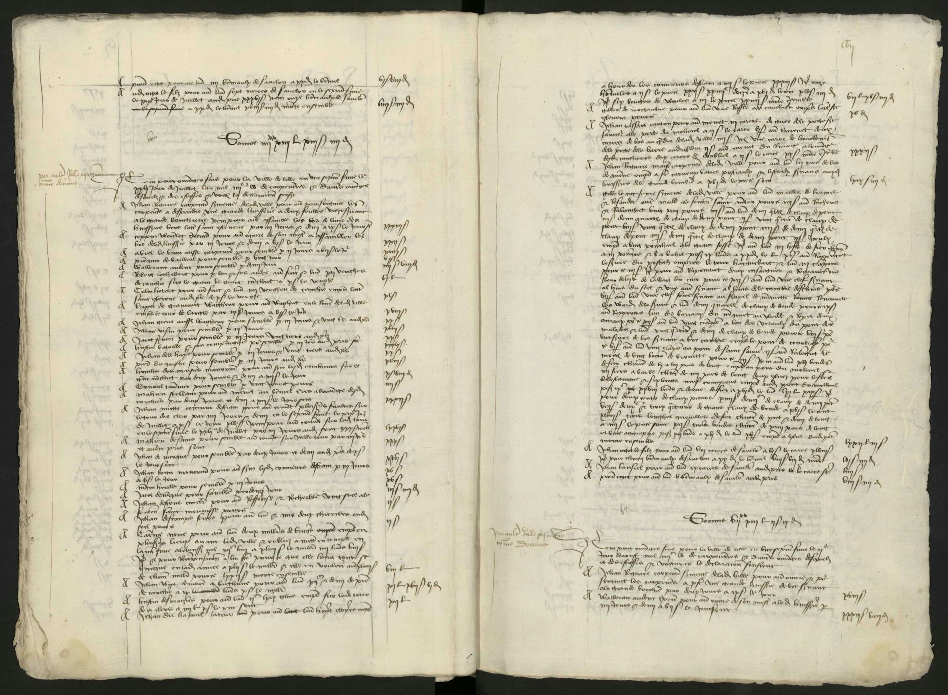 Extrait des comptes de la ville de Lille