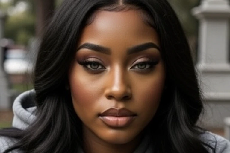 An image of an AI performer called Xania Monet.