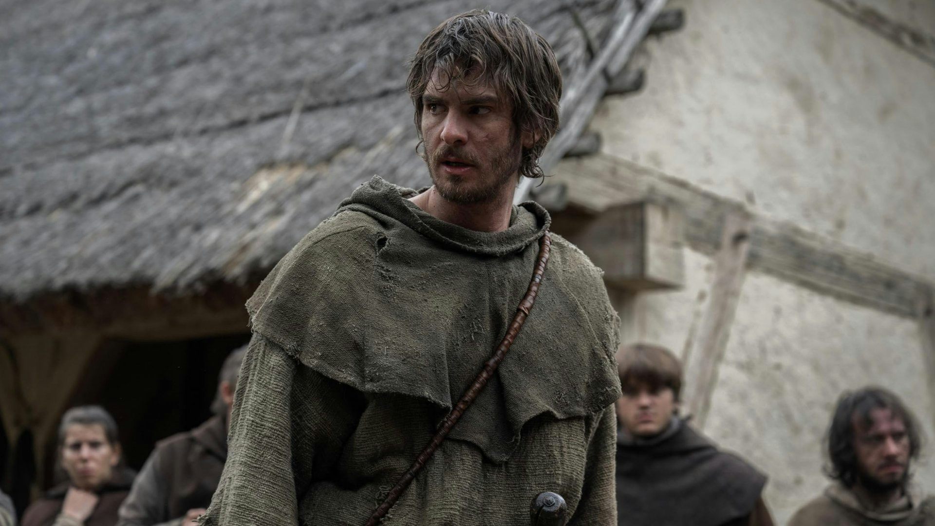 Andrew Garfield as the Ploughman in the feature film _The Uprising_.