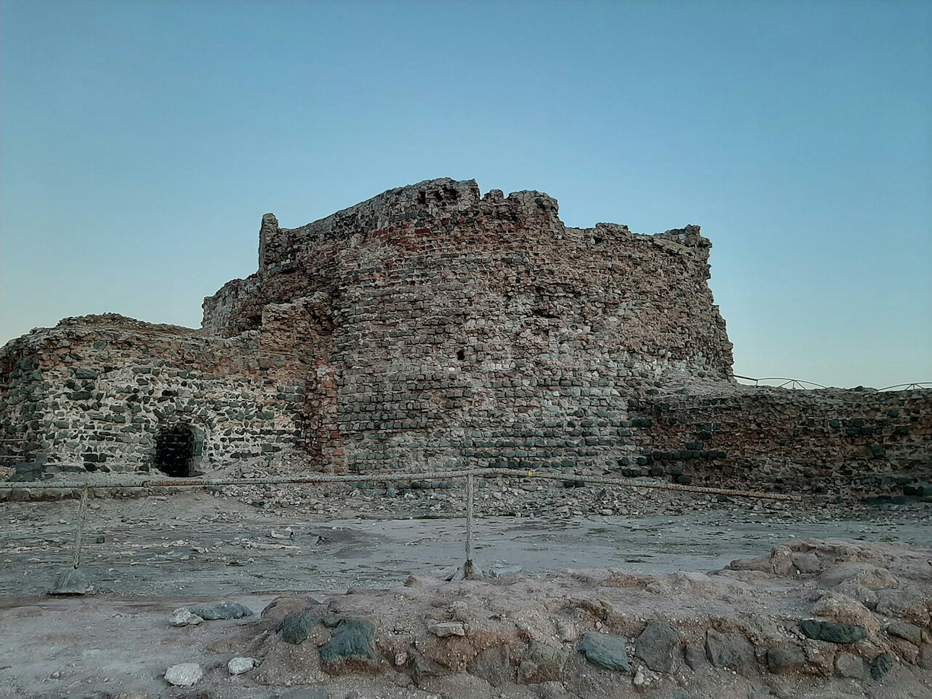 The ruins of a stone fort