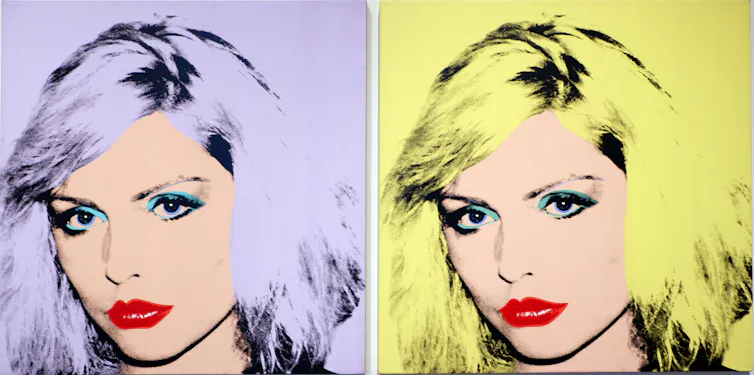 A Warhol image of singer Debbie Harry.