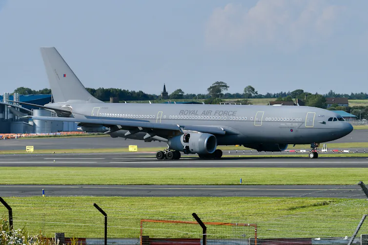 Royal Air Force Airbus Voyager KC3 (A330-243MRTT) Air-To--Air Refuelling Tanker on a runway
