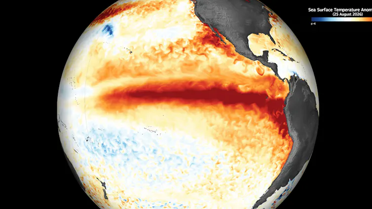 satellite map of Pacific Ocean