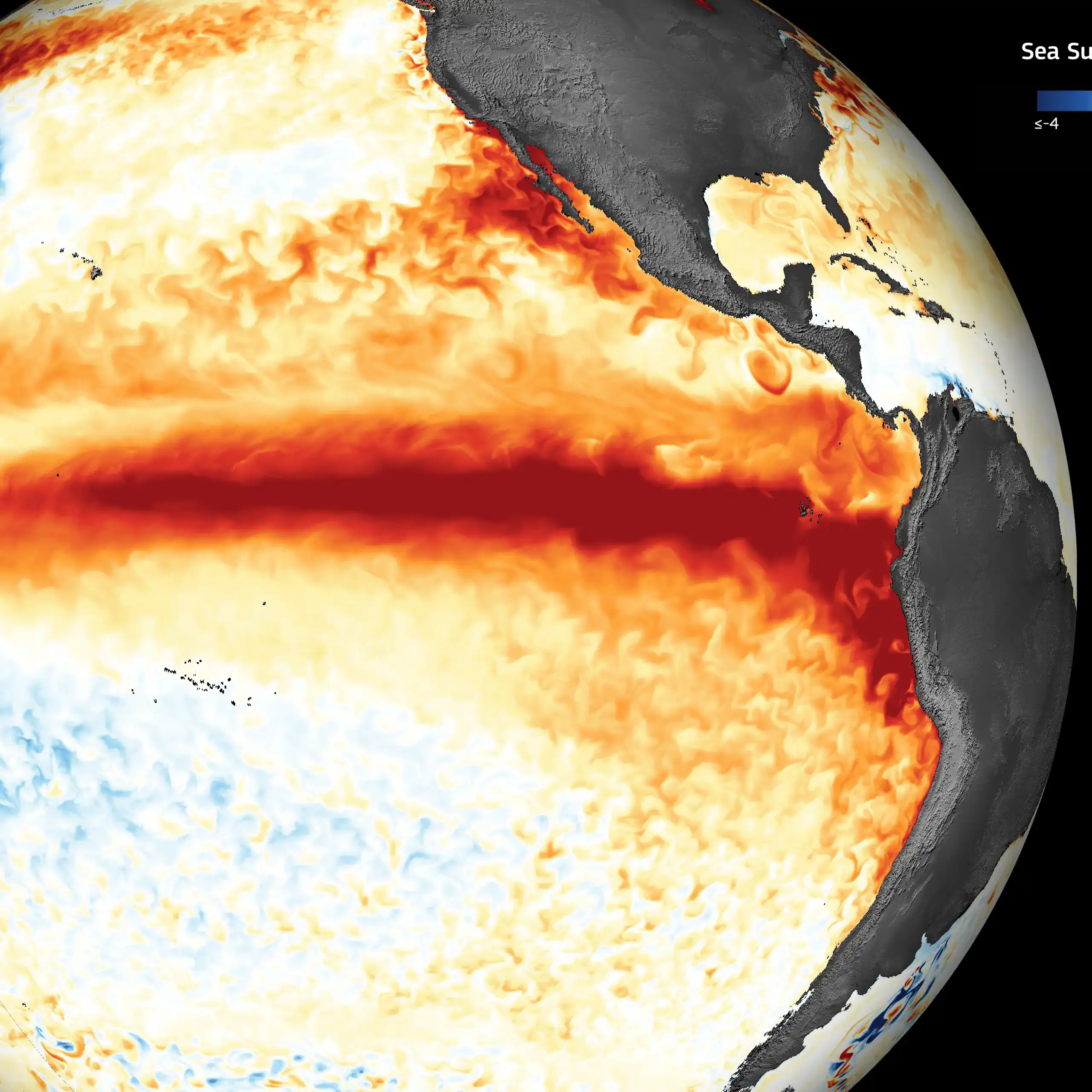 satellite map of Pacific Ocean