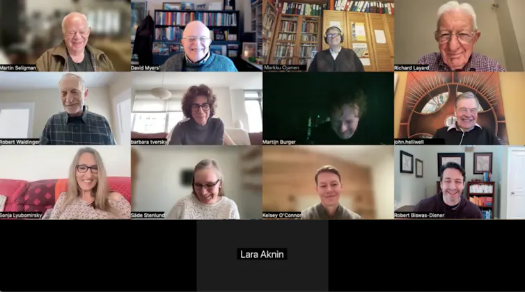 A screenshot from an online discussion featuring a gallery view of faces.